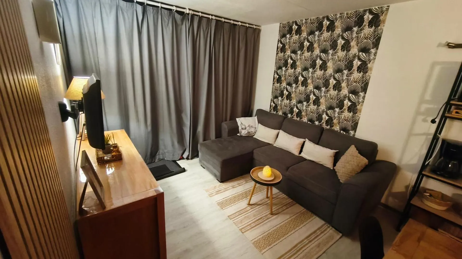 לה מונג'י Apt T2, 34M2, Pied De Piste, 4 A 6 Pers, 1 Chambre, Parking Prive Sousterrain דירה