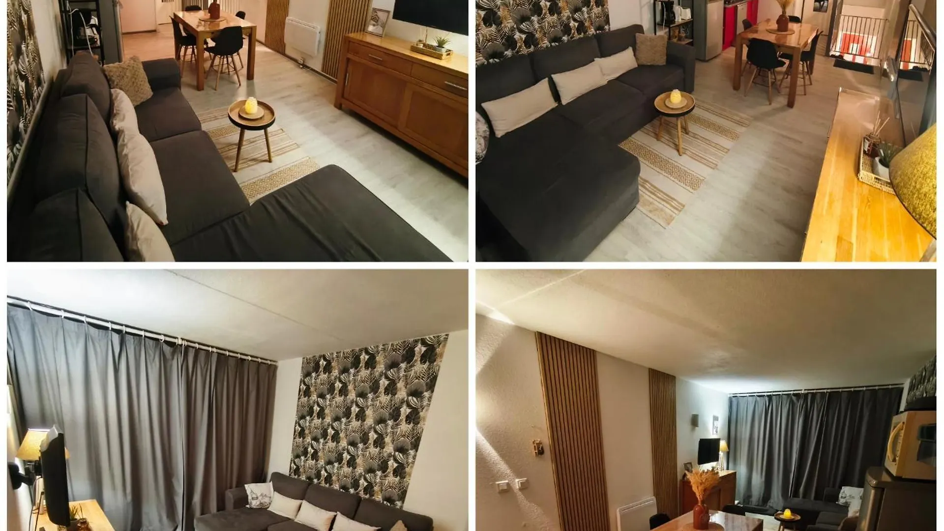 לה מונג'י Apt T2, 34M2, Pied De Piste, 4 A 6 Pers, 1 Chambre, Parking Prive Sousterrain דירה