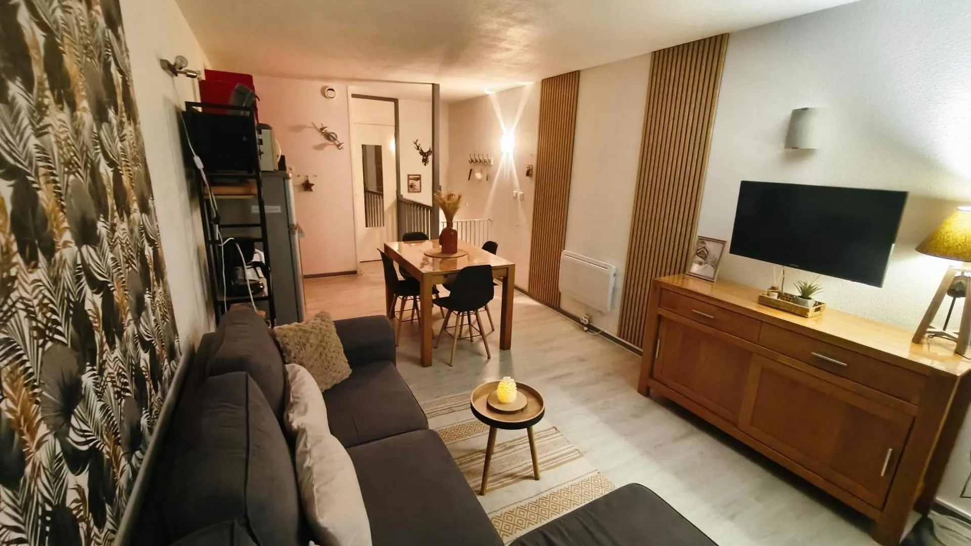 לה מונג'י Apt T2, 34M2, Pied De Piste, 4 A 6 Pers, 1 Chambre, Parking Prive Sousterrain